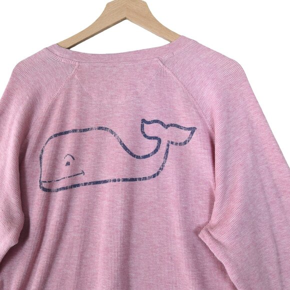 Vineyard Vines Pink Long Sleeve Whale Shirt Men’s L Preppy Coastal Casual - Picture 4 of 7